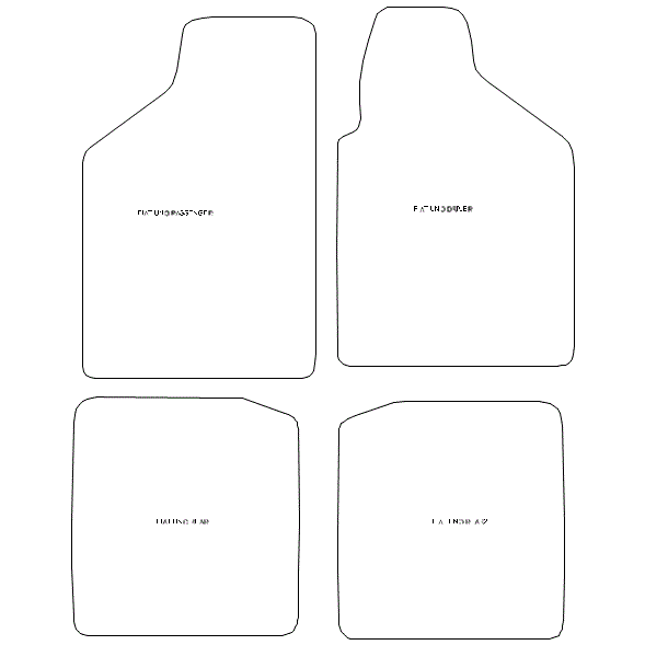 To fit Fiat Uno Car Mats 1983 - 1995 & Heel Pad (B) - Picture 5 of 16